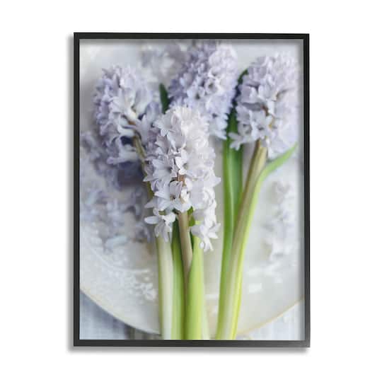 Stupell Industries Lilac Floral Still Life Photography Spring Country Flowers Framed Wall Art